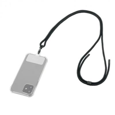 Mobilis Universal abnehmbares Smartphone-Lanyard – 75 cm – Schwarz – Weiche Tasche. 001340