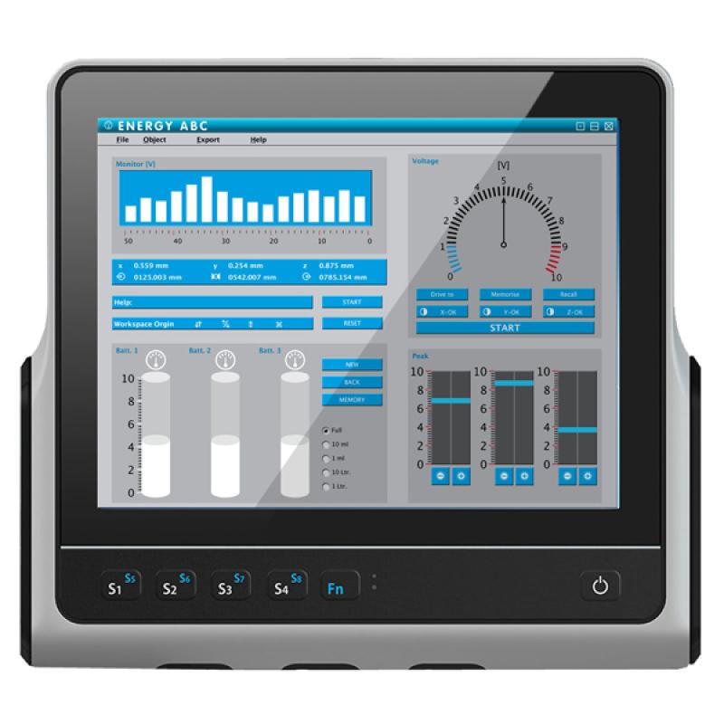 ADS-TEC VMT9012 Vehicle Mount Terminal 12.1'' Resistiv, 8GB, 64GB Flash, 2x LAN, WLAN, Win10 IoT Ent.