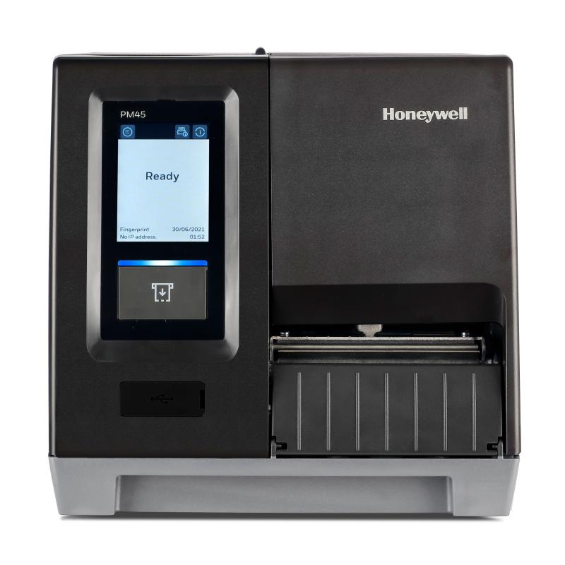 Honeywell PM45, 12 Punkte/mm (300dpi), Peeler, Disp., USB, USB-Host, RS232, Ethernet