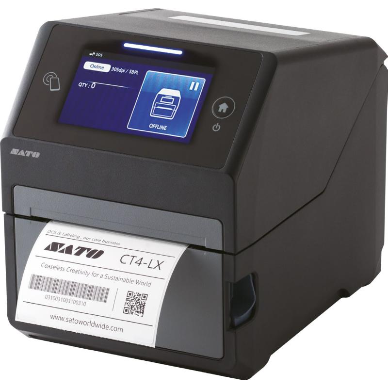 Sato CT408LX DT203, USB&LAN + LL with cutter+ RTC, EU/UK