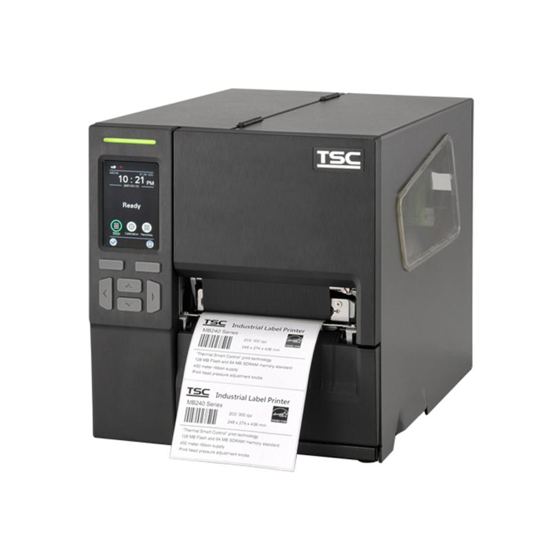 TSC MB240T, 8 Punkte/mm (203dpi), Disp., RTC, EPL, ZPL, ZPLII, DPL, USB, RS232, Ethernet