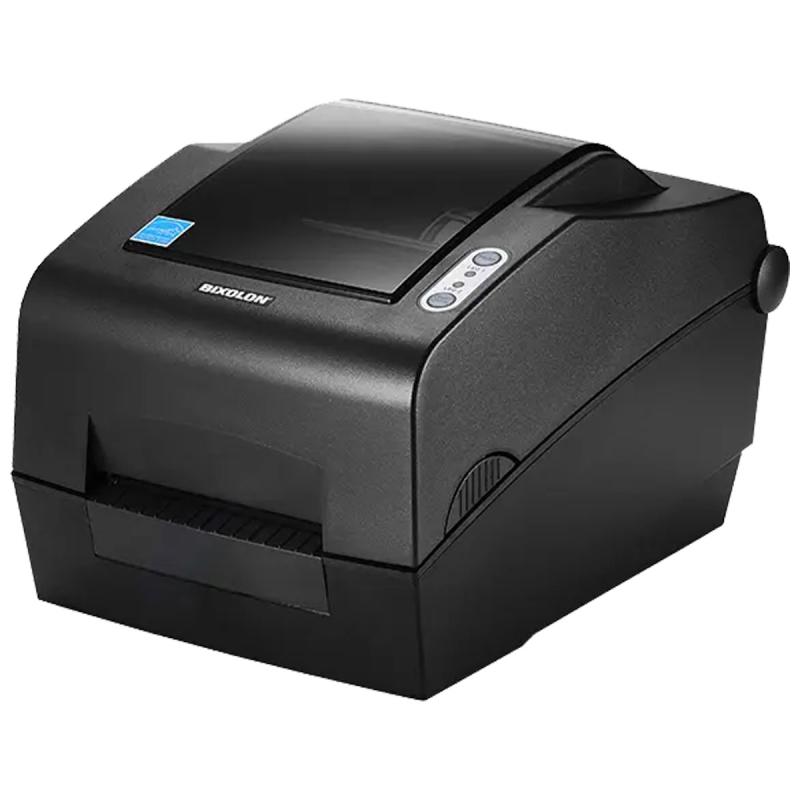 Bixolon SLP-TX400,TT, (203dpi), USB, RS232,LAN, Peeler, Black Mark, Gap, dunkelgrau