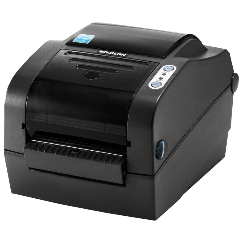 Bixolon SLP-TX423,TT, (300dpi), USB, RS232,LAN, Peeler, Black Mark, Gap, dunkelgrau