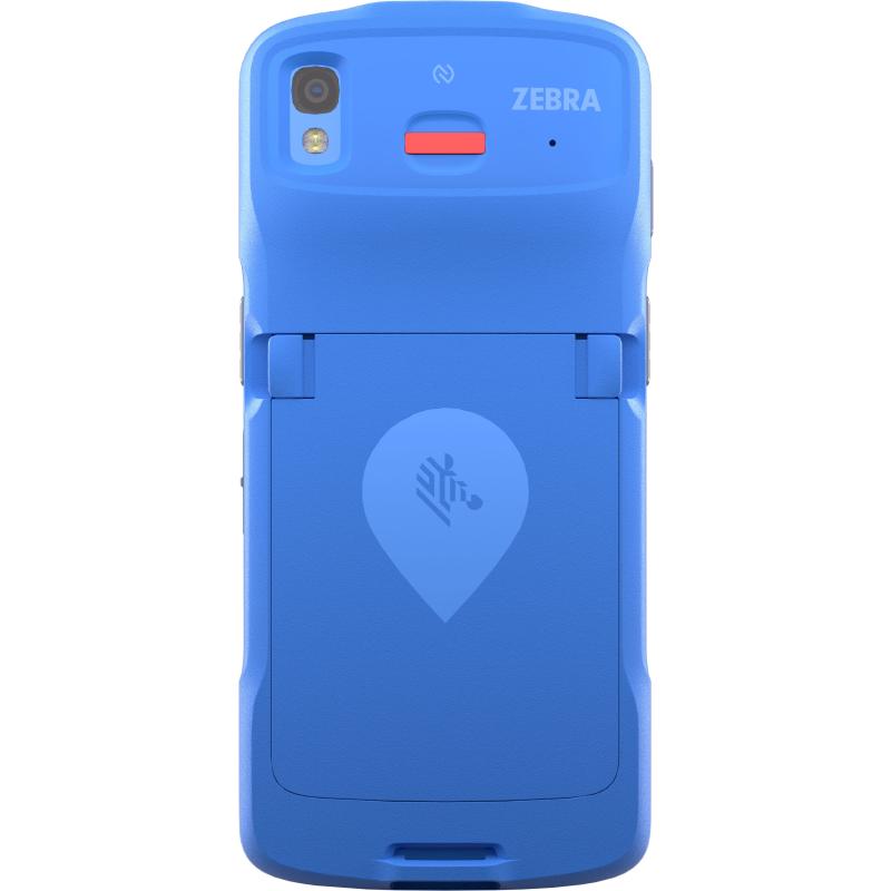 Zebra HC50 mit Notfalltaste, 2D, hot-swap, PTT, USB-C, BT, WLAN, NFC, Android, GMS, weiß, blau