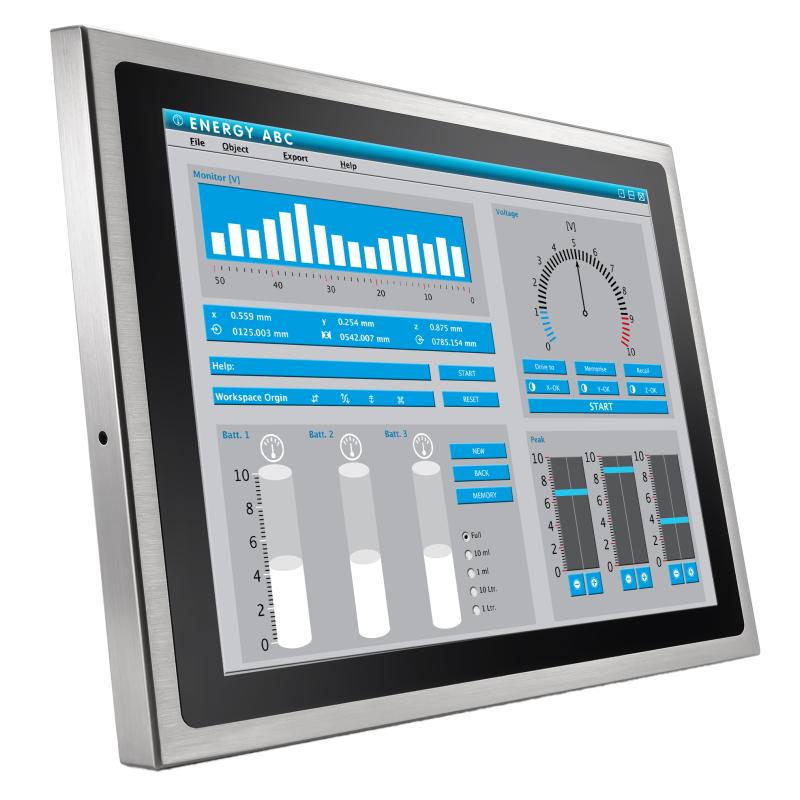 15" Touchmonitor Edelstahl