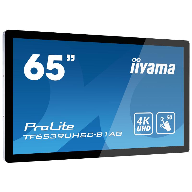 iiyama ProLite TF6539UHSC-B1AG, 165cm (65''), Projected Capacitive, 4K, schwarz, openframe