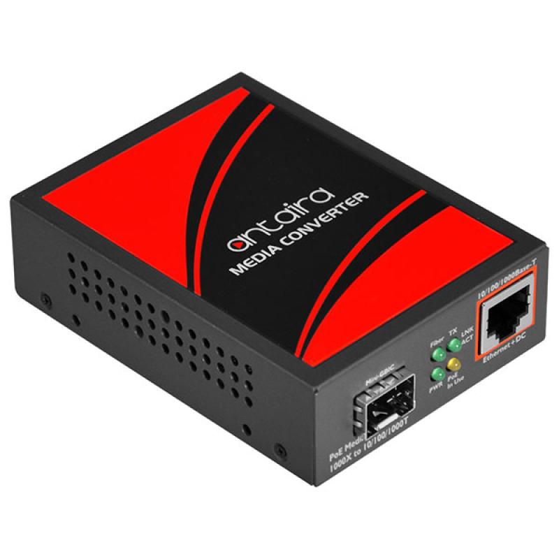 Media Converter 1x 10/100/1000Tx, 1x 100/1000 SFP, 5VDC 5W, 0 - 50C