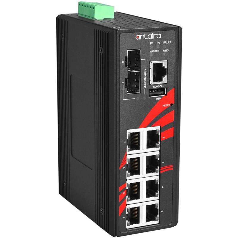 10-Port Managed POE+ Switch