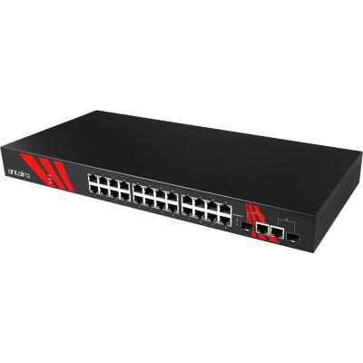 26-Port Managed POE+ Switch, 2xSFP