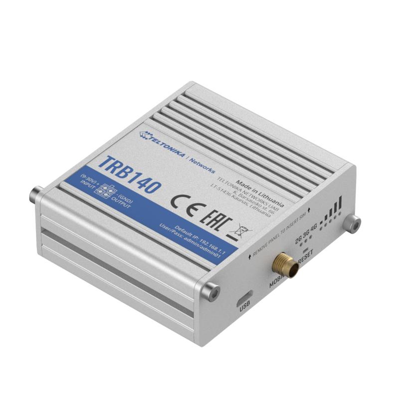 Teltonika TRB140 Industrial Rugged LTE Gateway 4G LTE, RMS