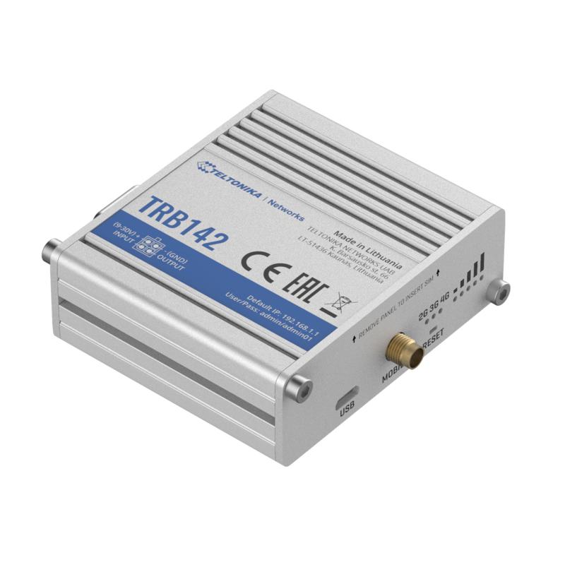 Teltonika TRB142 Industrial 4G LTE RS232 Gateway