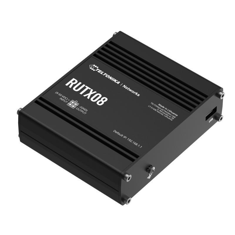 Teltonika RUTX08 Ethernet-to-Ethernet Gigabit Industrial VPN Router