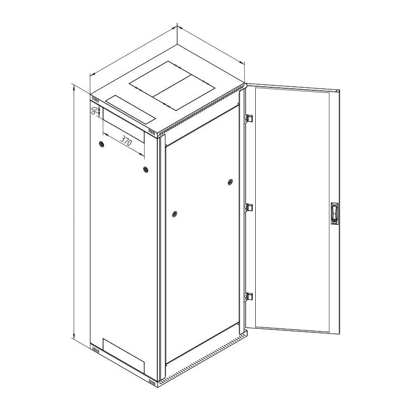 Konfigurierbarer Standard Serverschrank