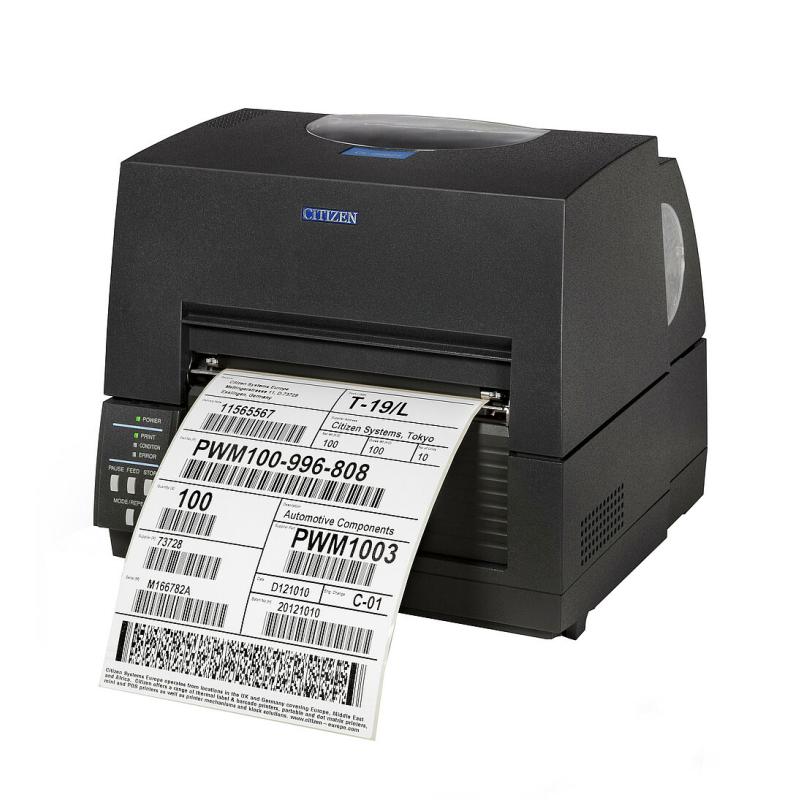 Citizen CL-S6621, 8 Punkte/mm (203dpi), Peeler, ZPLII, Datamax, Multi-IF (Ethernet, Premium), schwar