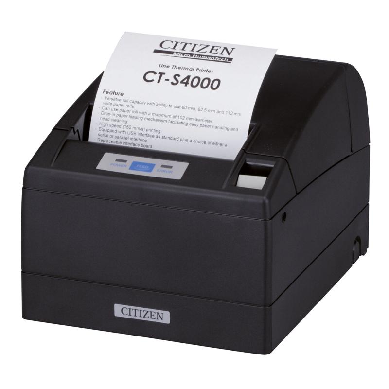 Bondrucker Citizen CT-S4000, USB (203dpi), Cutter, schwarz