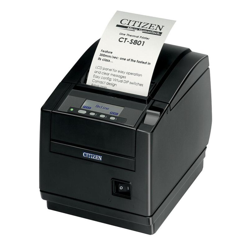 Citizen CT-S801II, 8 Punkte/mm (203dpi), Cutter, Display, schwarz