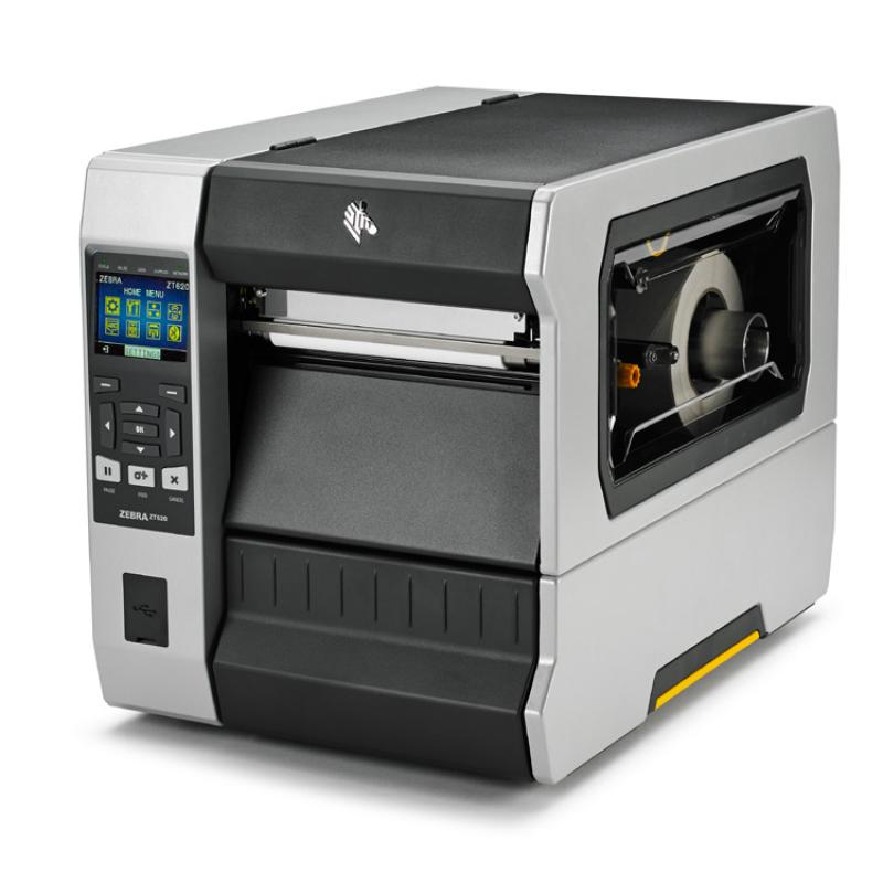 Zebra ZT620 (203dpi), Cutter, Disp., ZPL, ZPLII, USB, RS232, BT, Ethernet