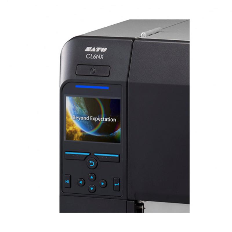 Sato CL6NX Plus (203 dpi), RS232, parallel, USB/USB Host, LAN, WLAN opti., BT, EXT I/O, Dispenser, RTC