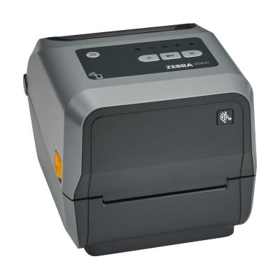 Zebra ZD621t, 8 Punkte/mm (203dpi), Peeler, RTC, USB, USB-Host, RS232, BT (BLE), Ethernet, grau