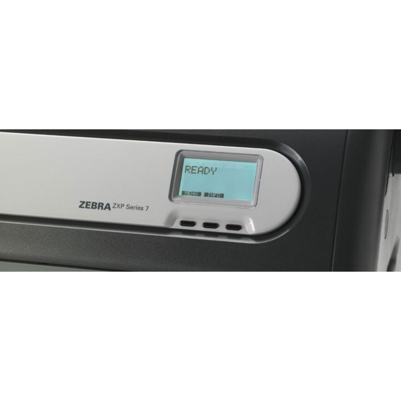 Zebra ZXP Series 7, einseitig, 12 Punkte/mm (300dpi), USB, Ethernet, MSR