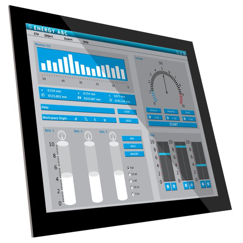 Hygrolion K5VE II, 15'' TFT LED Panel PC, PCAP, IP66, N95, 8GB RAM, 128GB SSD