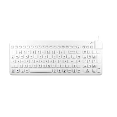 Medizinische Tastatur, DE, USB, weiß, IP68