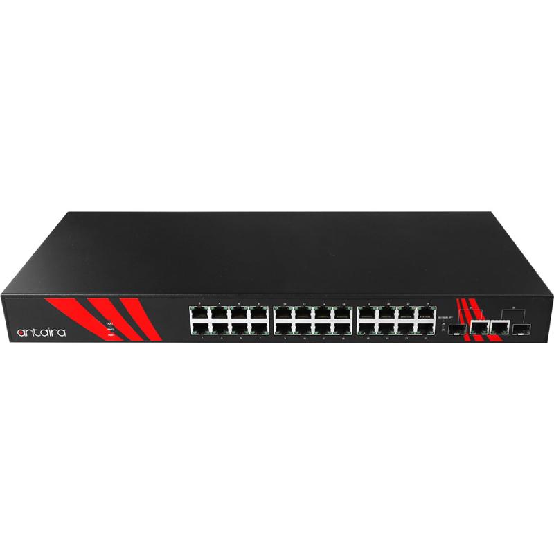 26-Port Managed POE+ Switch, 2xSFP