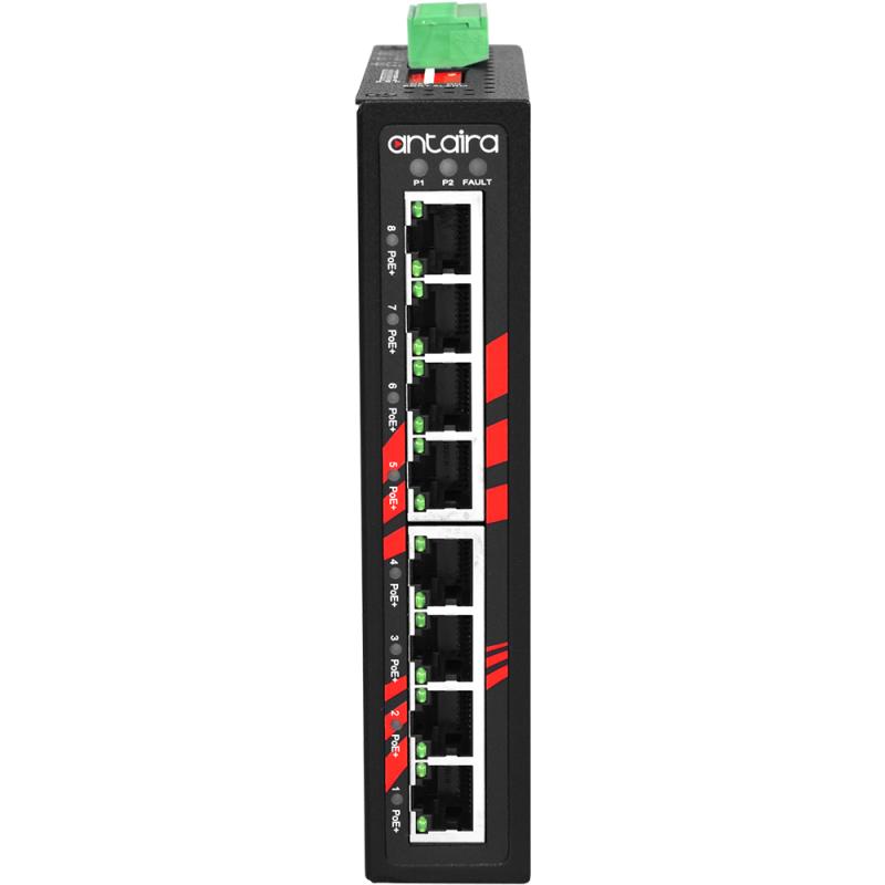 8-Port POE Industrial Switch, -10-70C