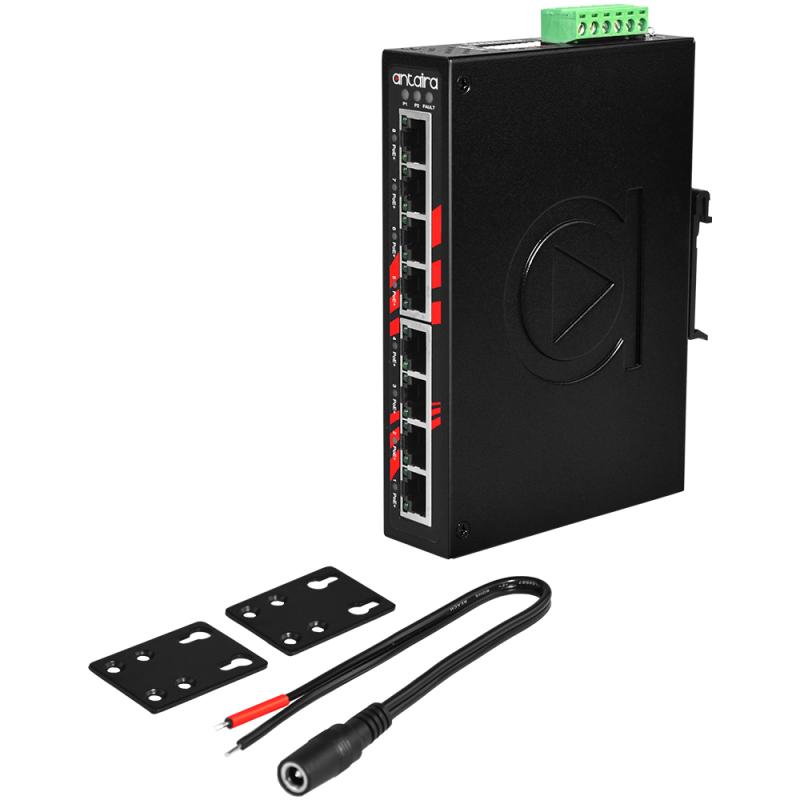 8-Port POE Industrial Switch, -10-70C