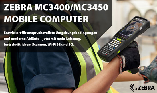 Zebra MC3400 / MC3450 &#8211; Robuste Mobilcomputer für anspruchsvolle Arbeitsumgebungen